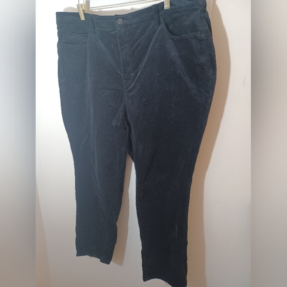 Talbots Womens Plus Size Velveteen Straight Leg Pants Pre-owned Size 22W